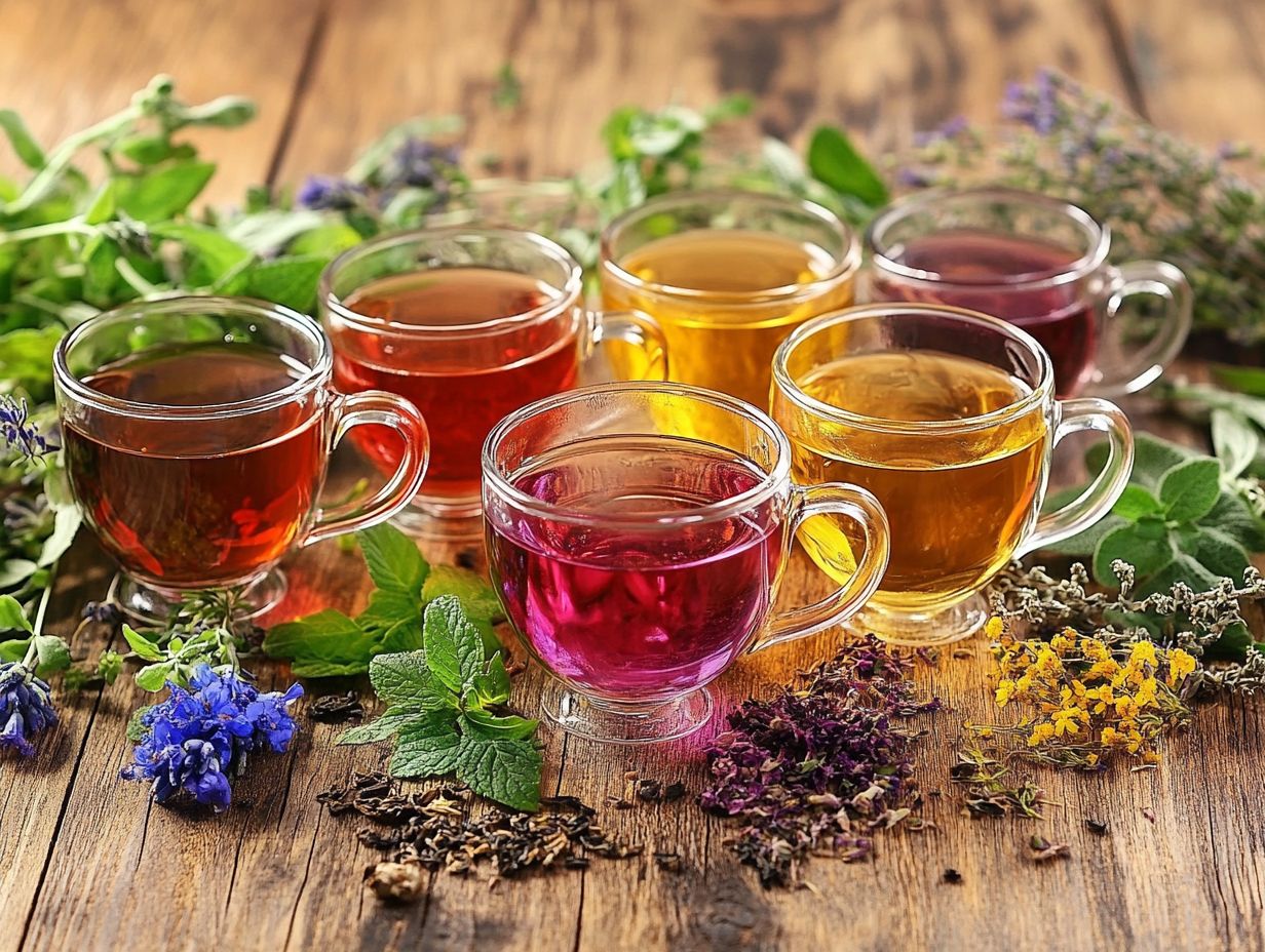 An example of herbal infusions for immune support