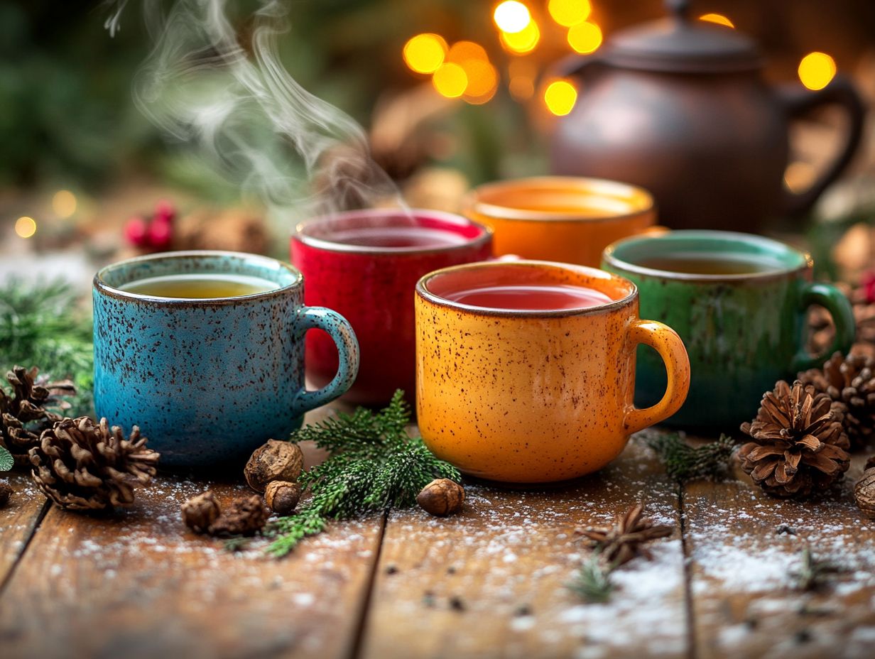 Visual representation of the 5 best herbal teas for winter wellness.