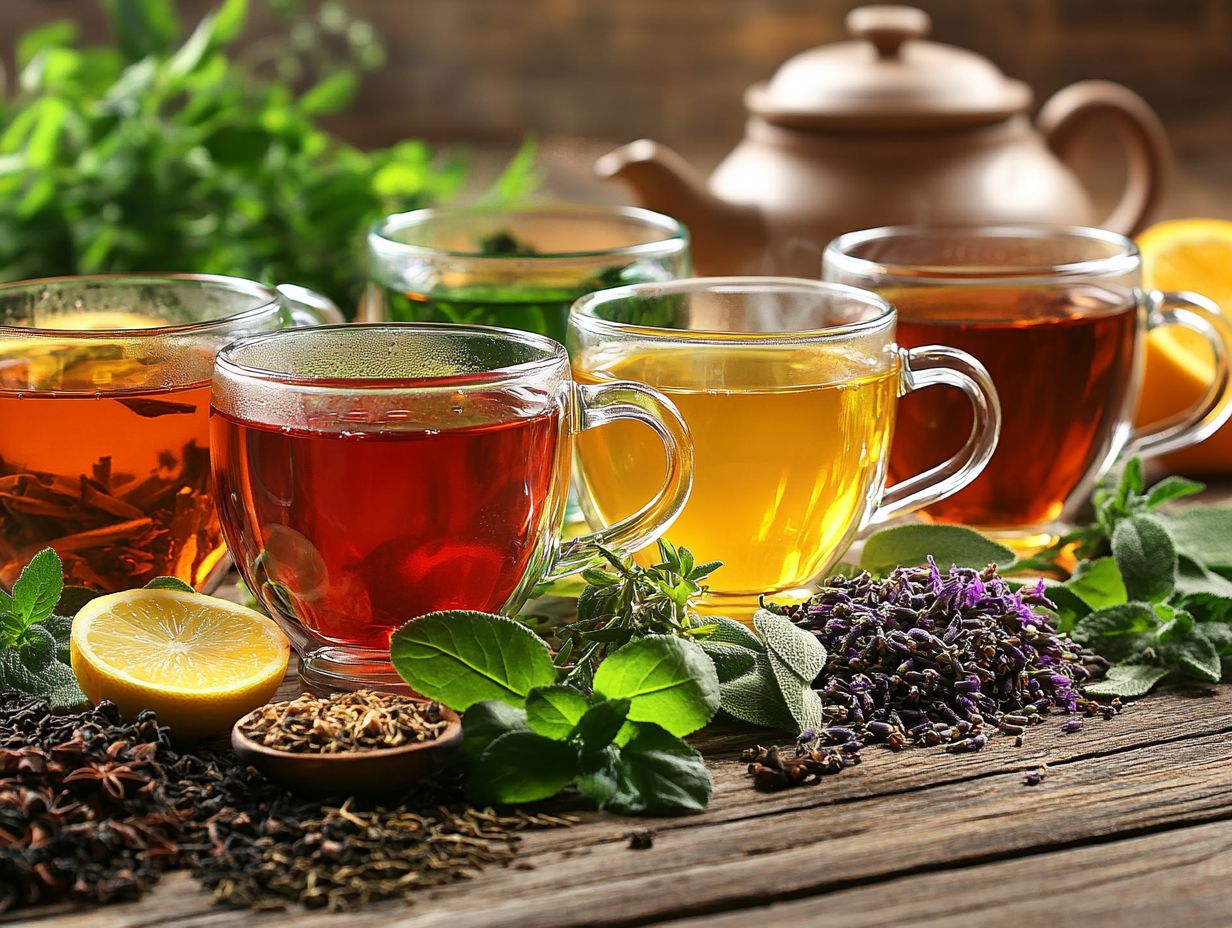 Image showing key takeaways for herbal tea recipes for gut health.