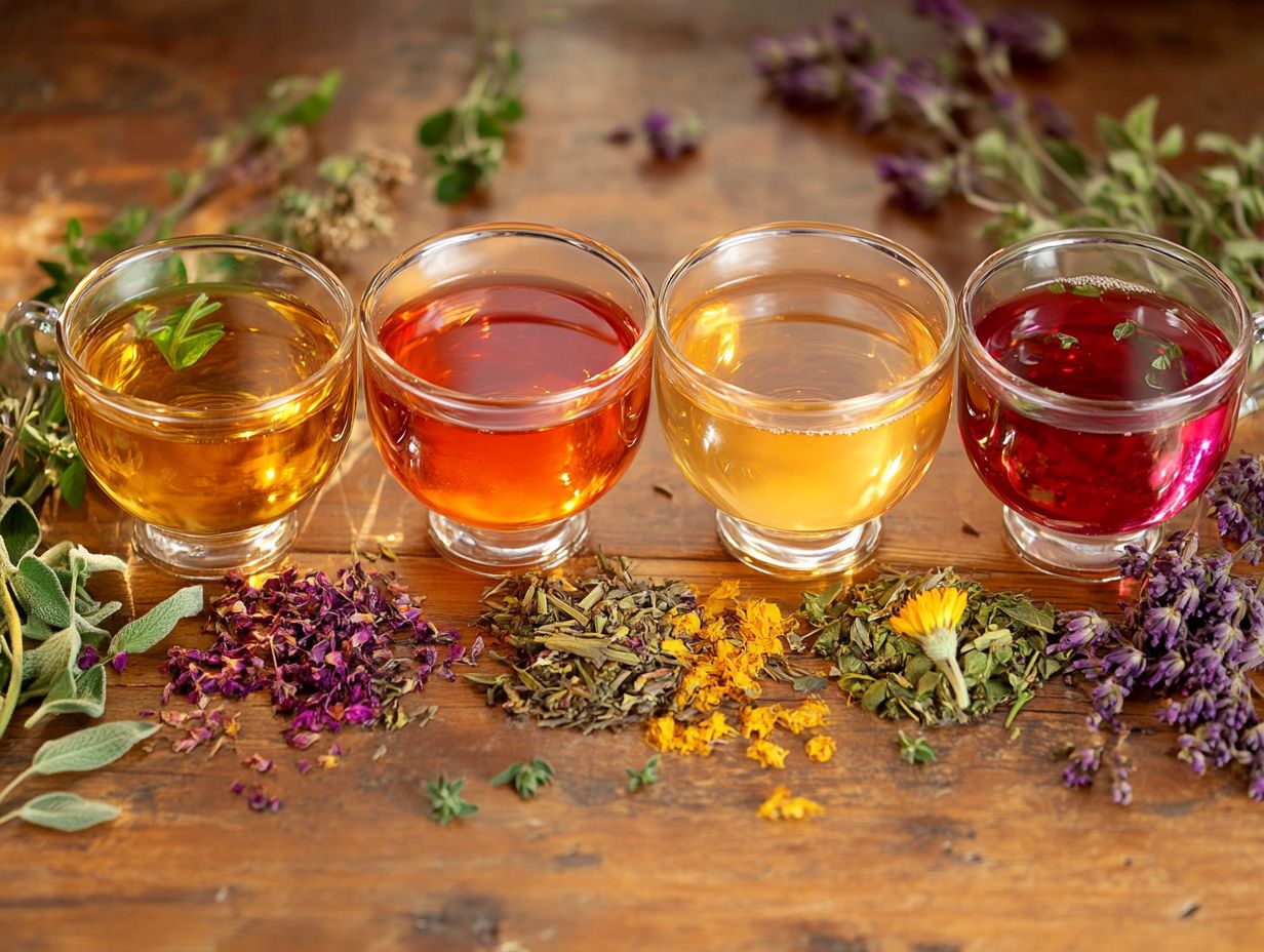 Image representing key takeaways about herbal teas for mood improvement.