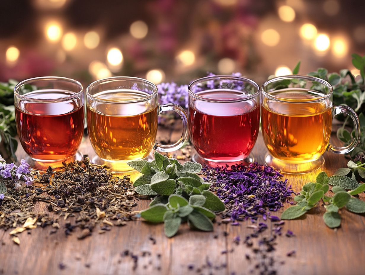 Image showing the top 5 herbal teas for improving mood