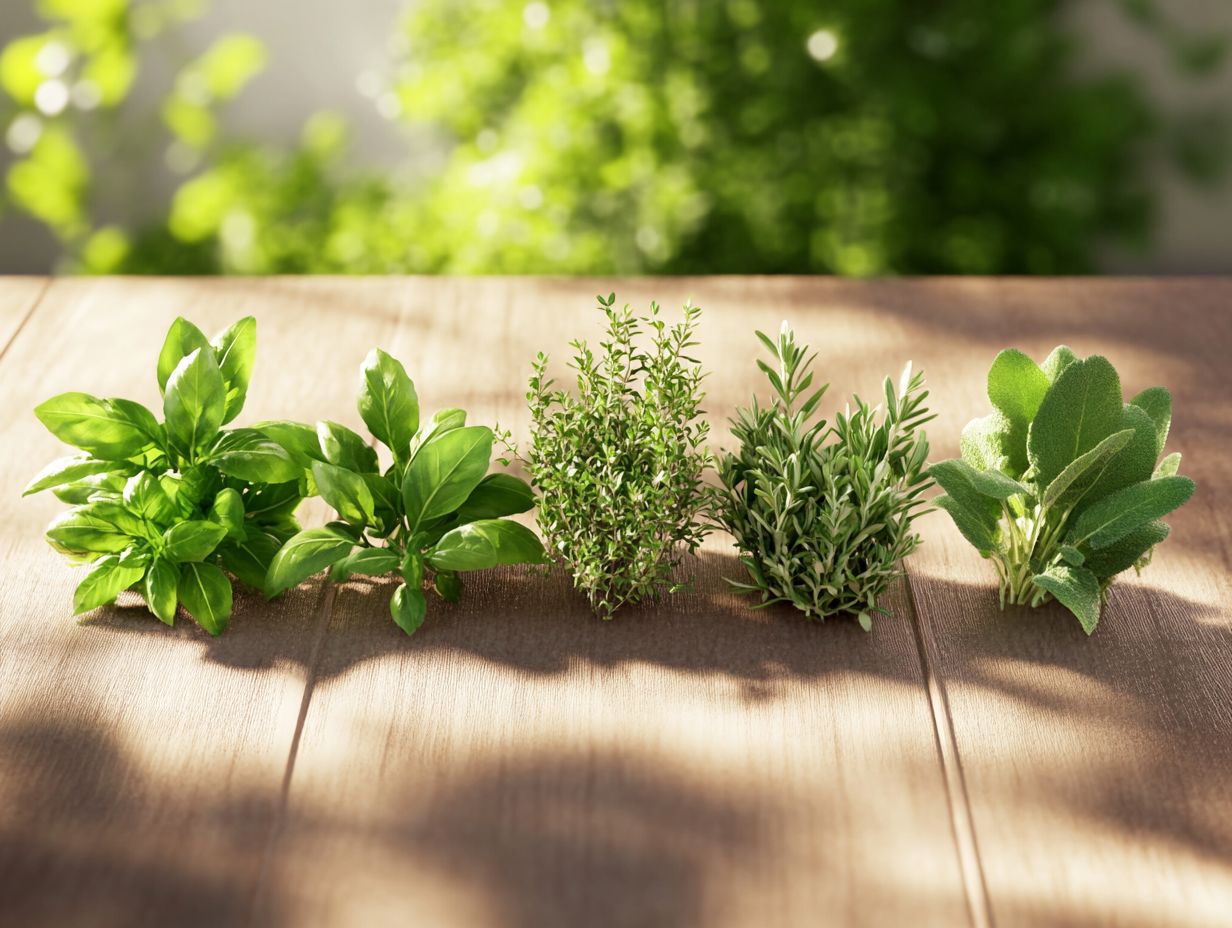 Image depicting the health benefits of using various herbs.