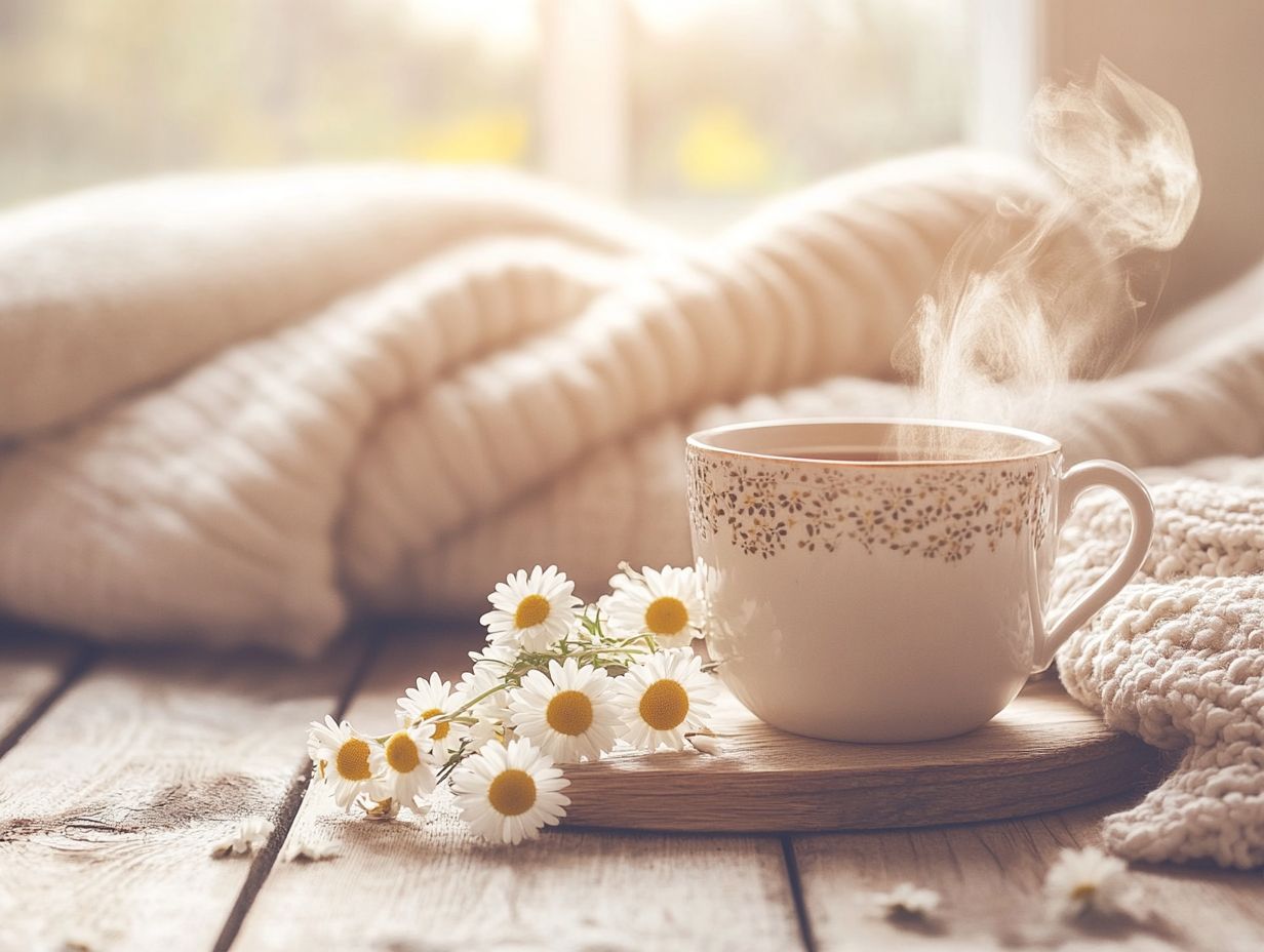 Chamomile tea is effective for reducing anxiety.