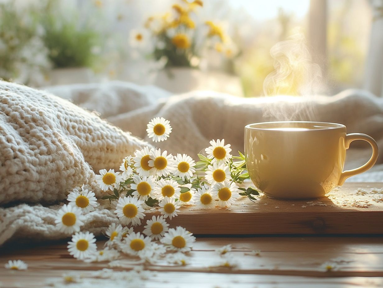 Incorporate chamomile into your health routine for anxiety relief.