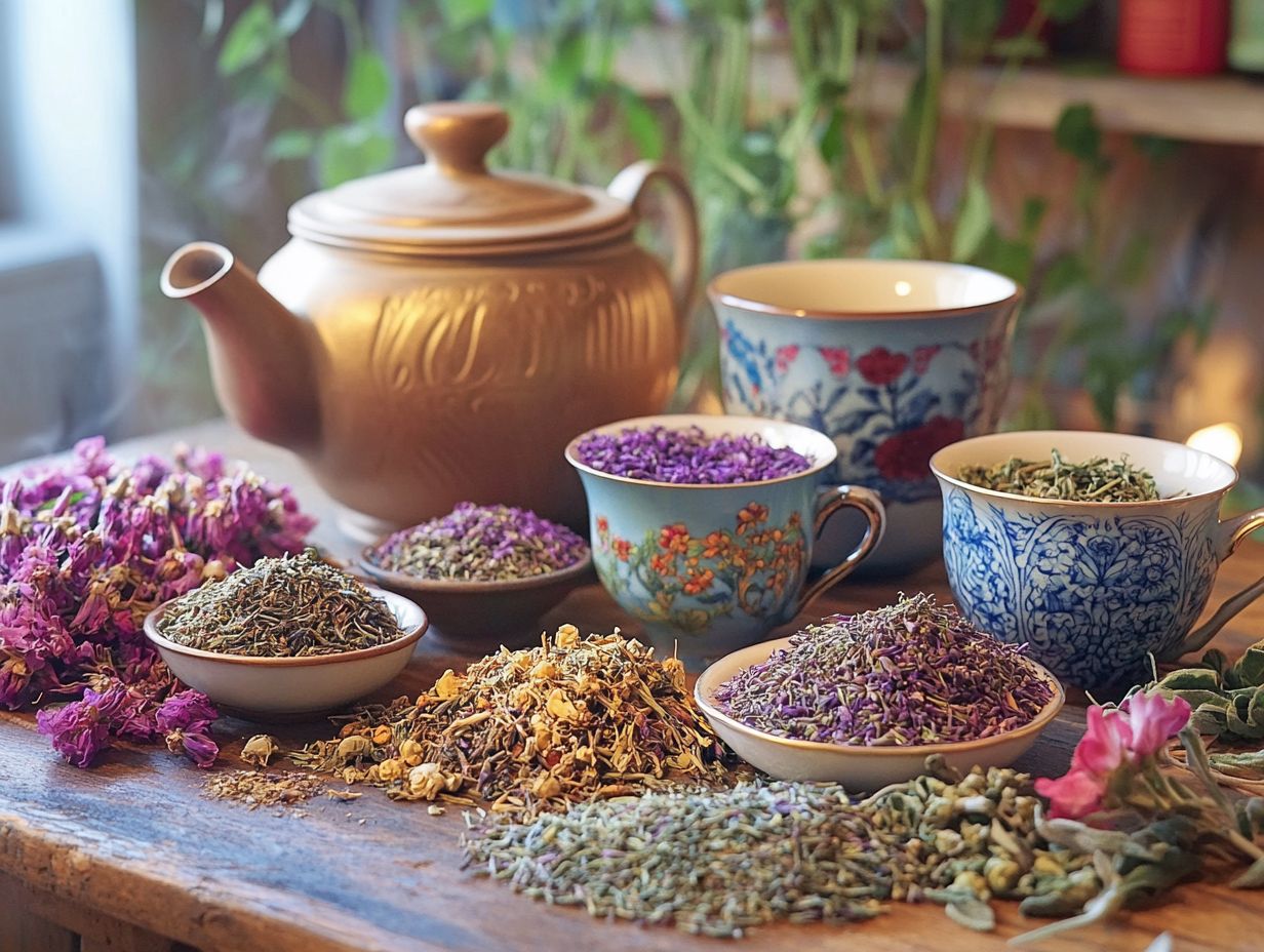 An overview of popular herbs used in tea blends