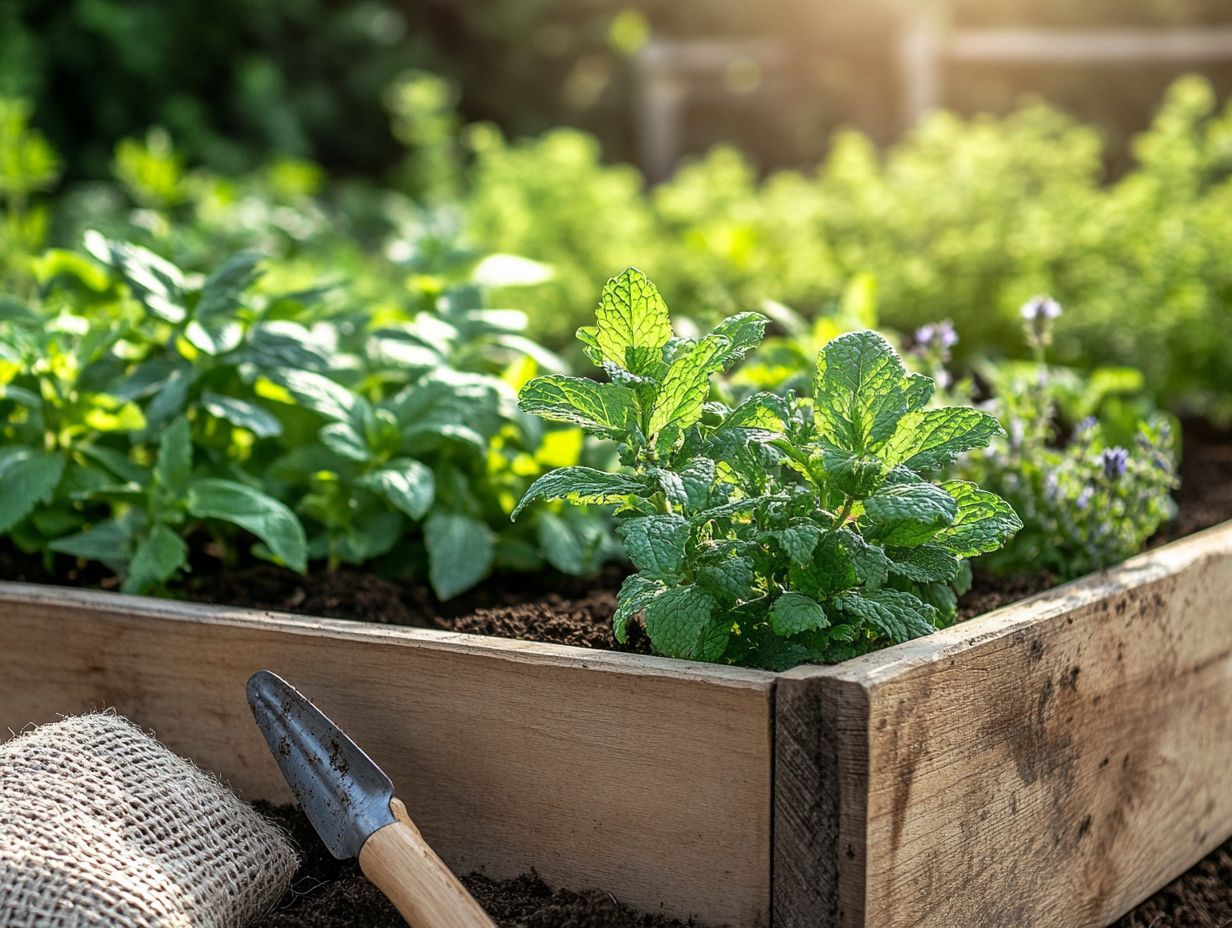 Image illustrating the key takeaways for creating your herbal tea garden.