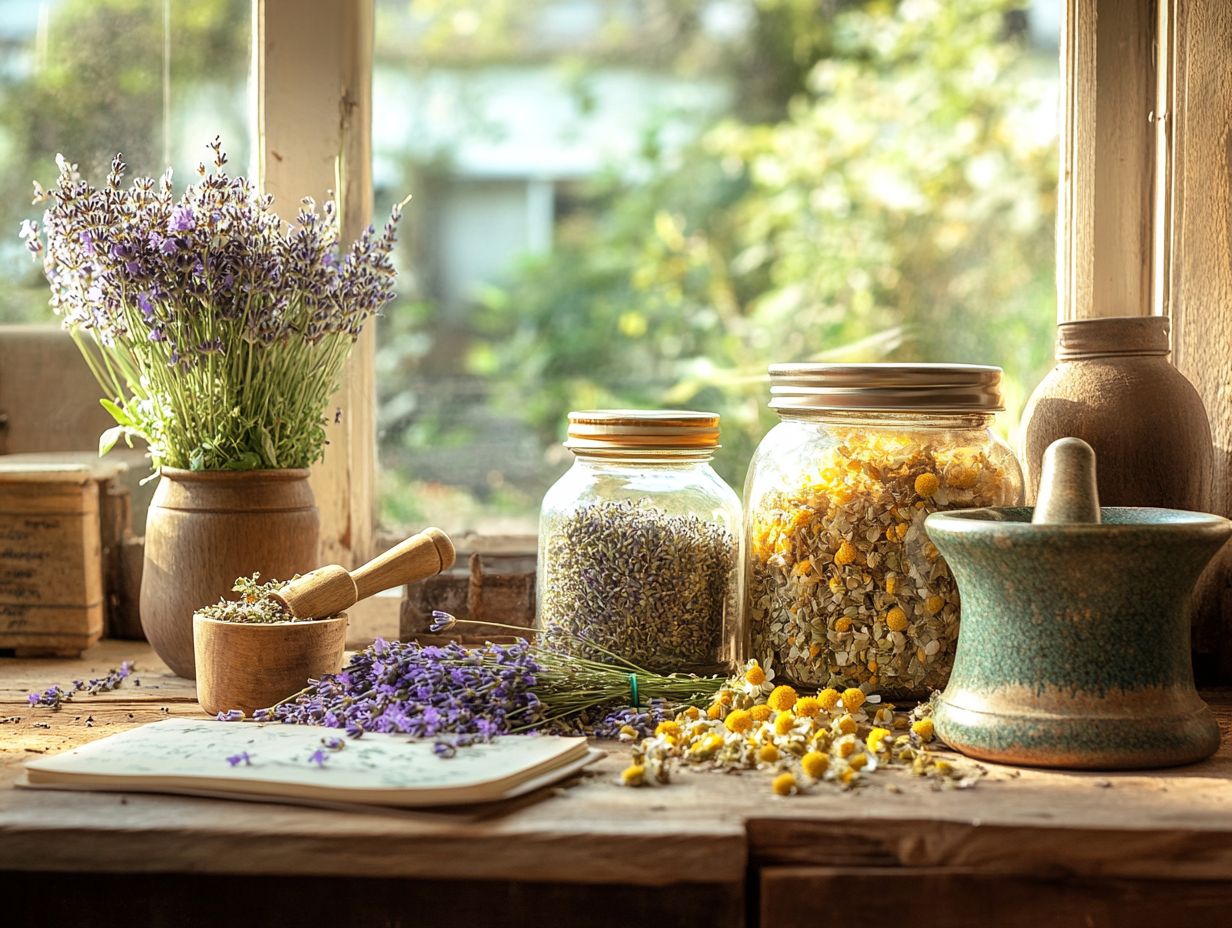 Common herbs for DIY first aid remedies