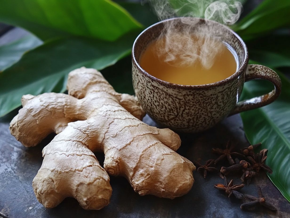 What is ginger and how does it help with nausea and inflammation?