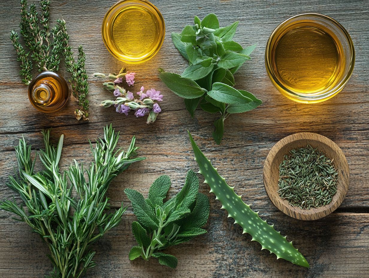 What are herbal approaches to treating acne?