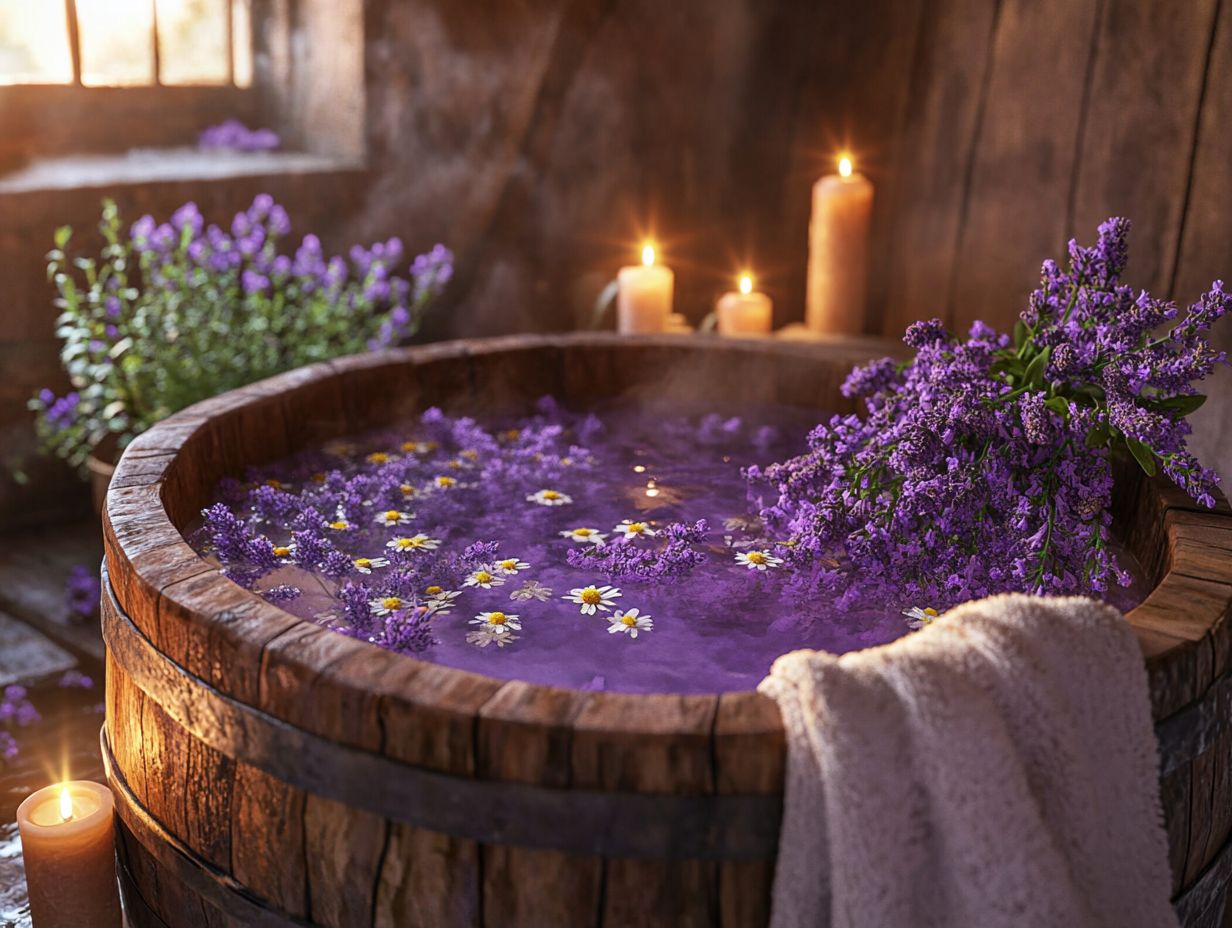 1. What are herbal bath recipes for relaxation?