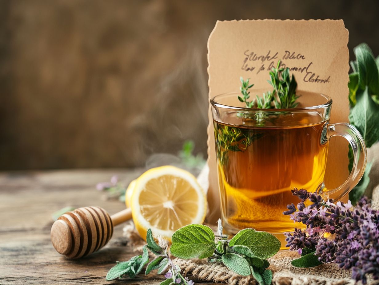 Image illustrating benefits of herbal detox tea