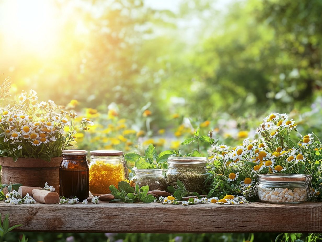 Image illustrating herbal remedies for allergies