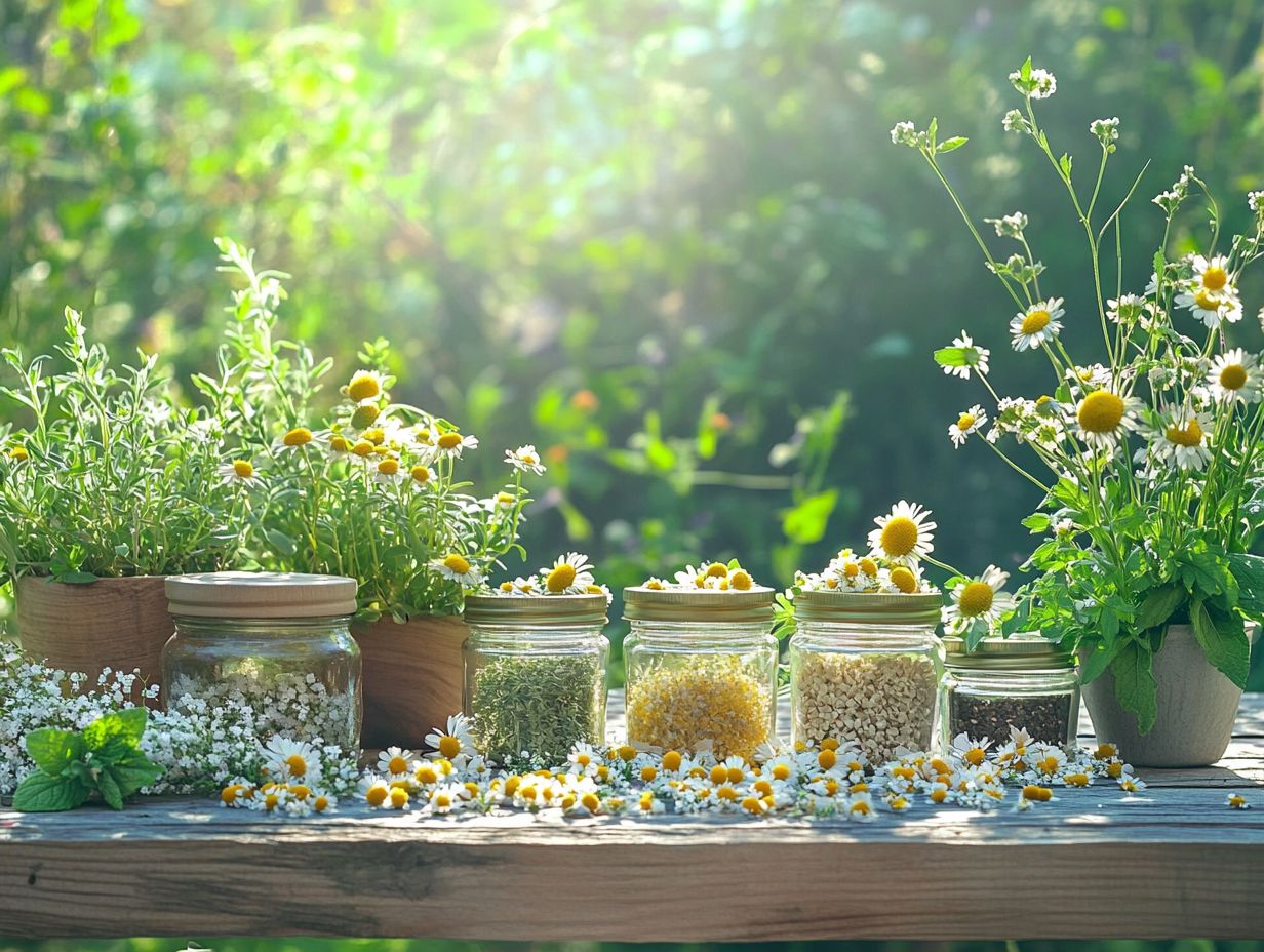 A variety of herbal remedies for safe allergy relief