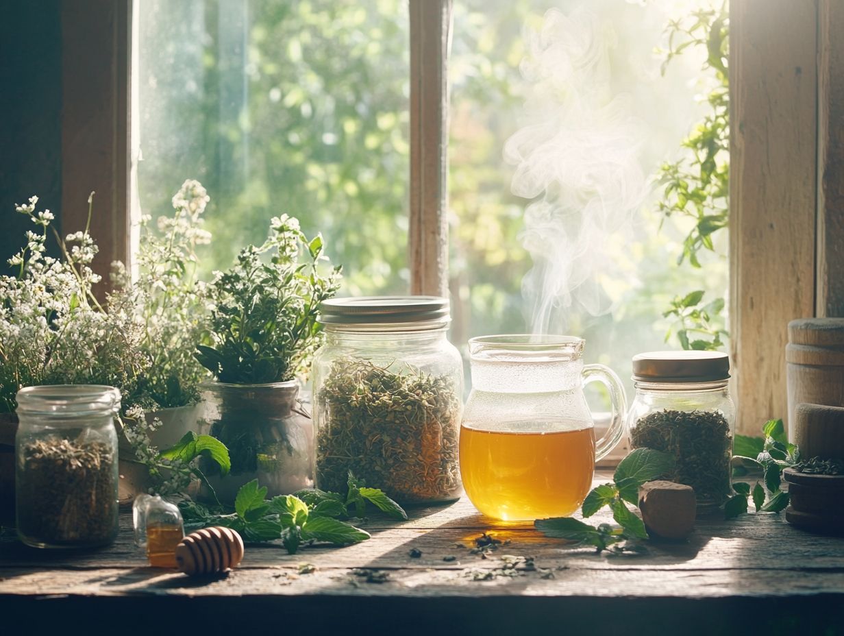 What are essential herbs for herbal tea?