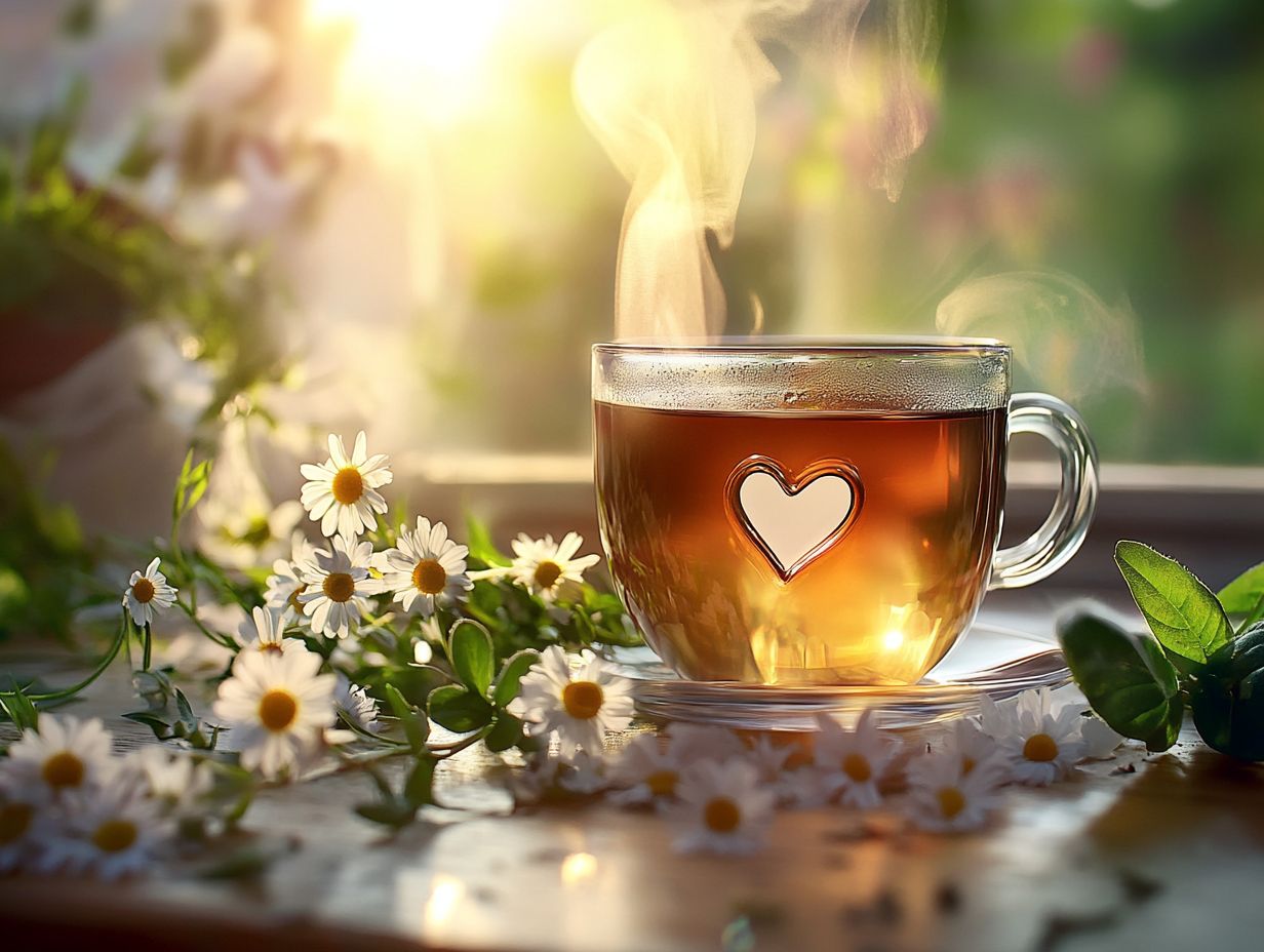 A selection of herbal teas that promote cardiovascular health