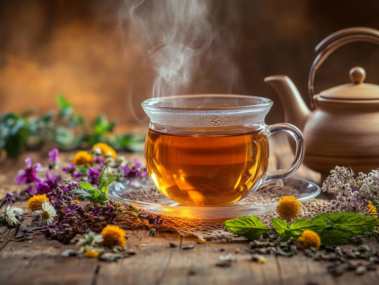 Herbal tea for hormonal balance and its effects on the menstrual cycle