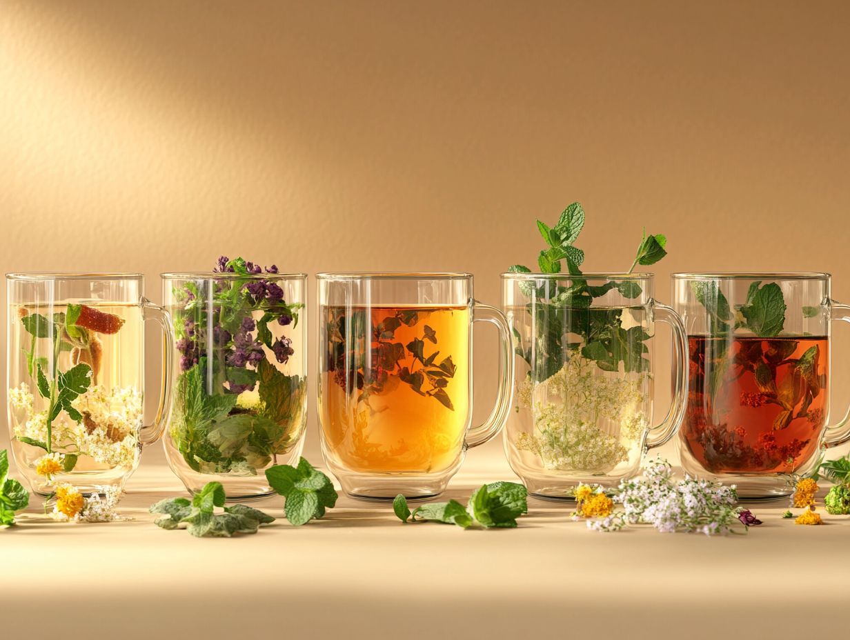 Preparing herbal teas with various brewing methods