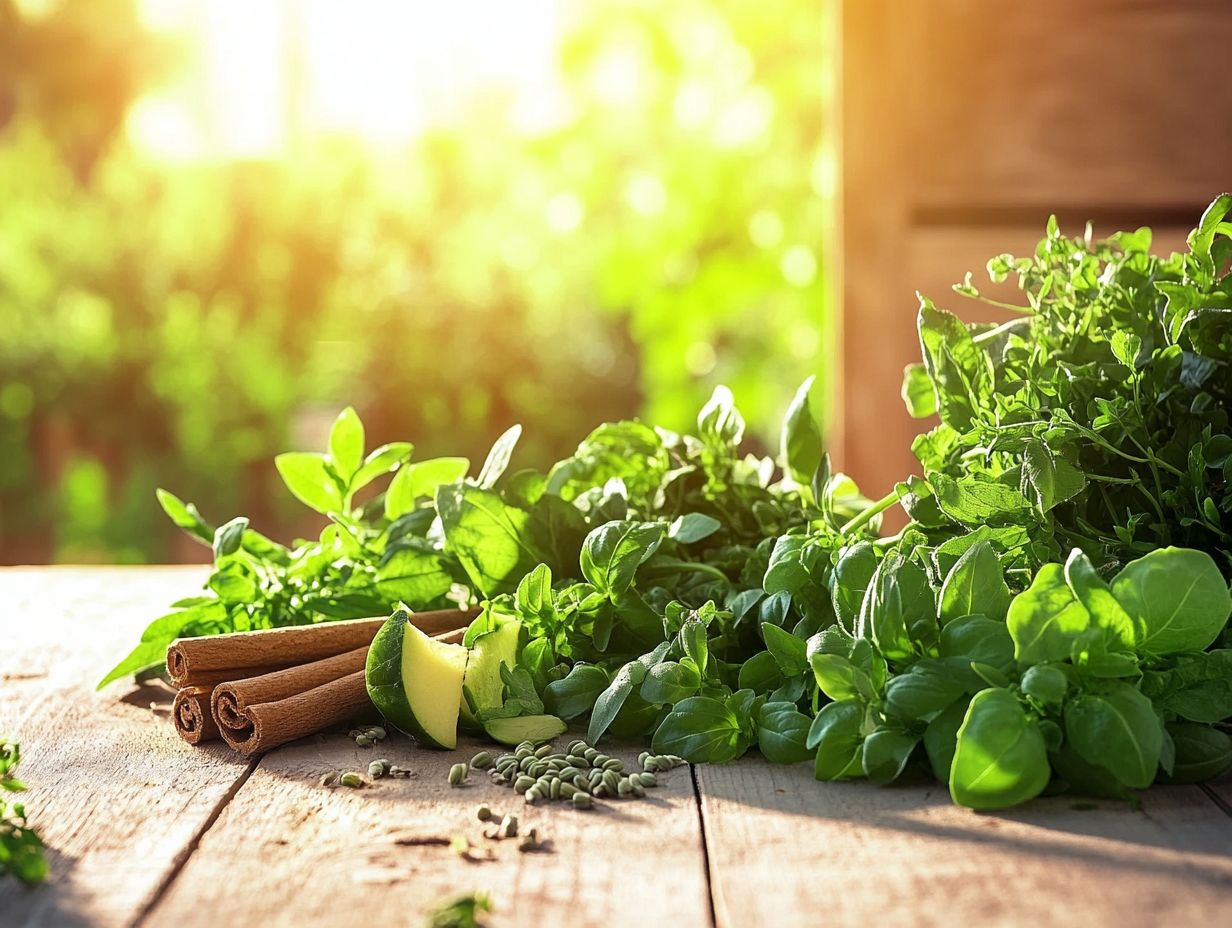 What are some herbs that support healthy blood sugar levels?