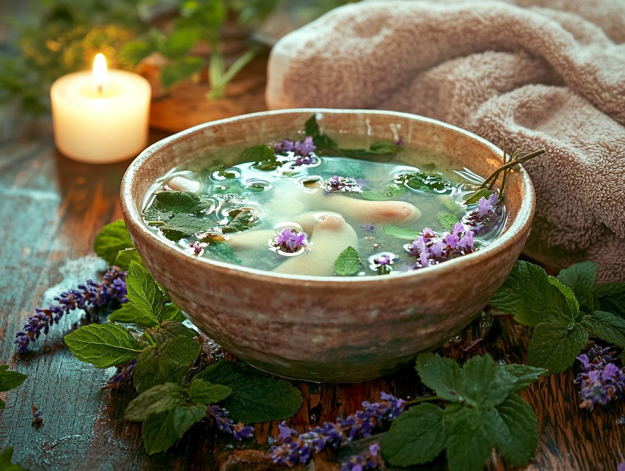 Preparing a Herbal Foot Soak