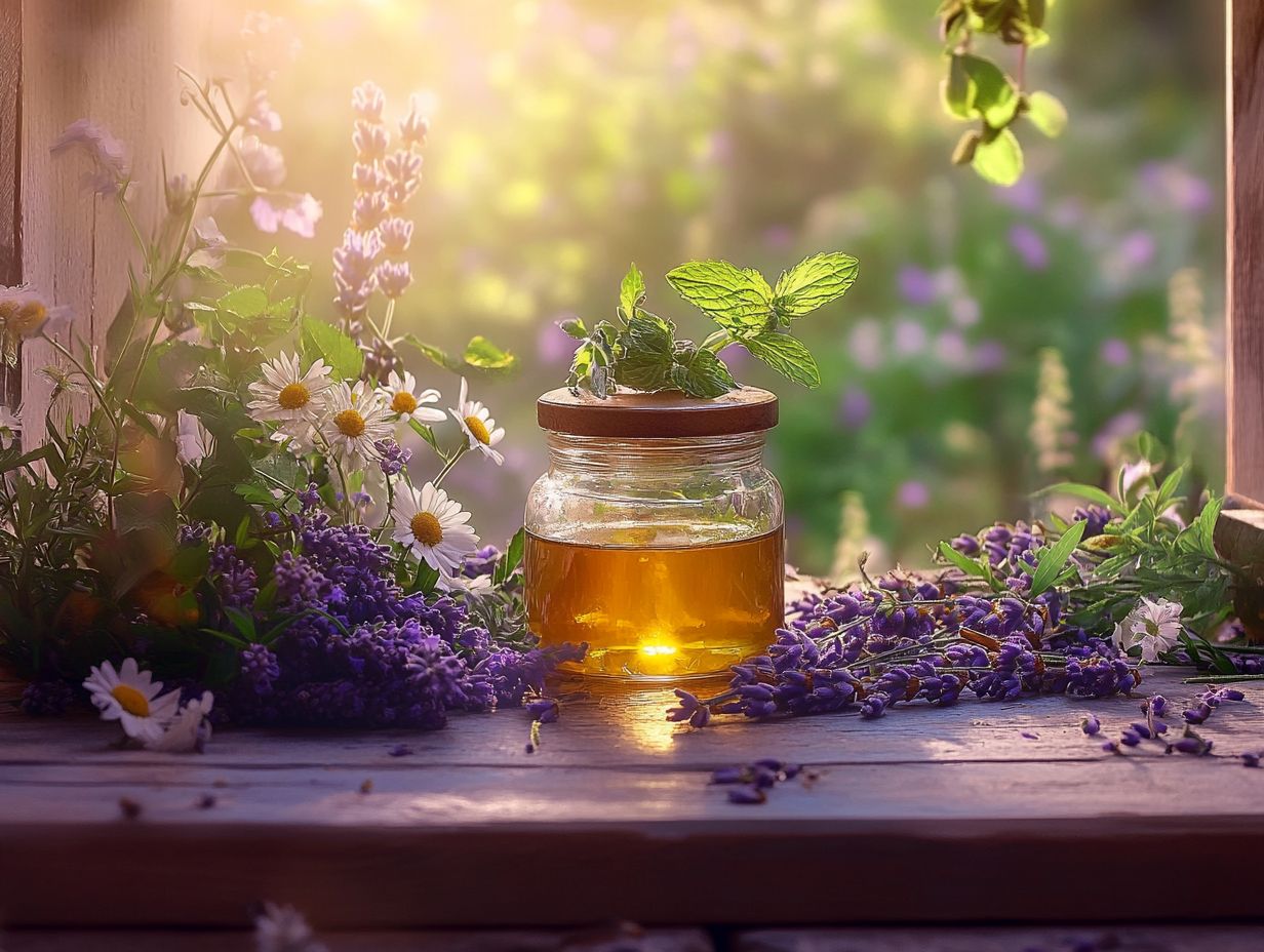 Experience the calming power of herbal oils made from soothing herbs.