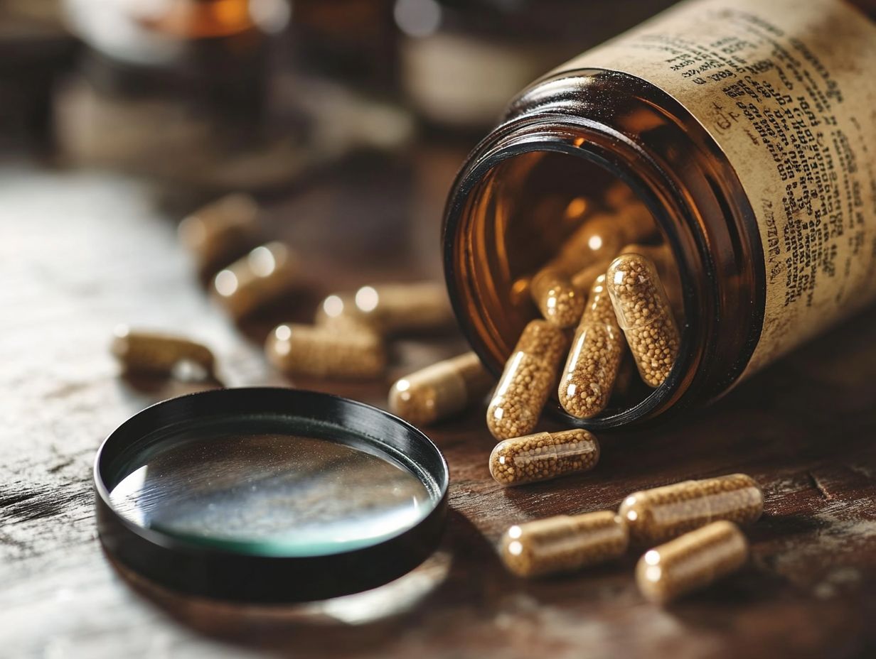 Key information on herbal supplement labels