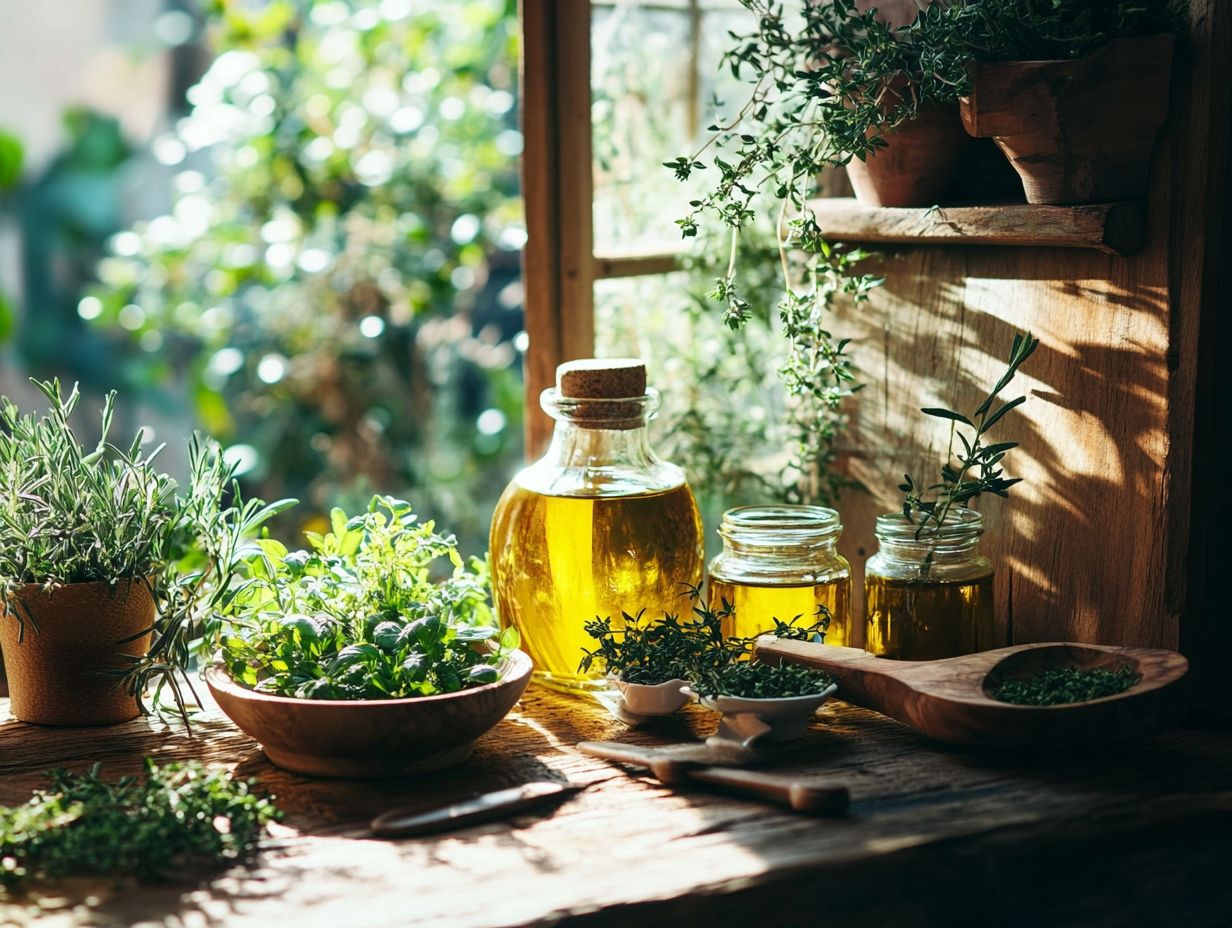 A guide to methods for infusing oils with herbs