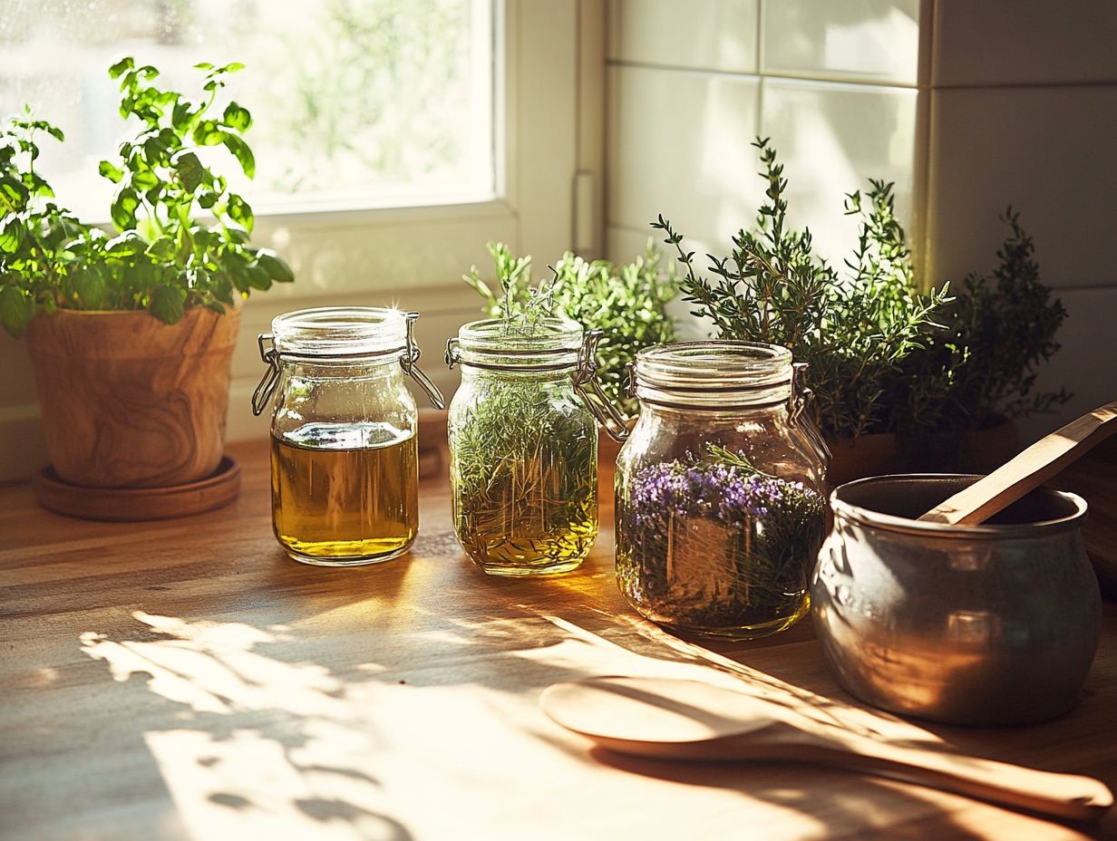 A guide to using herbal-infused oils for skincare and cooking.