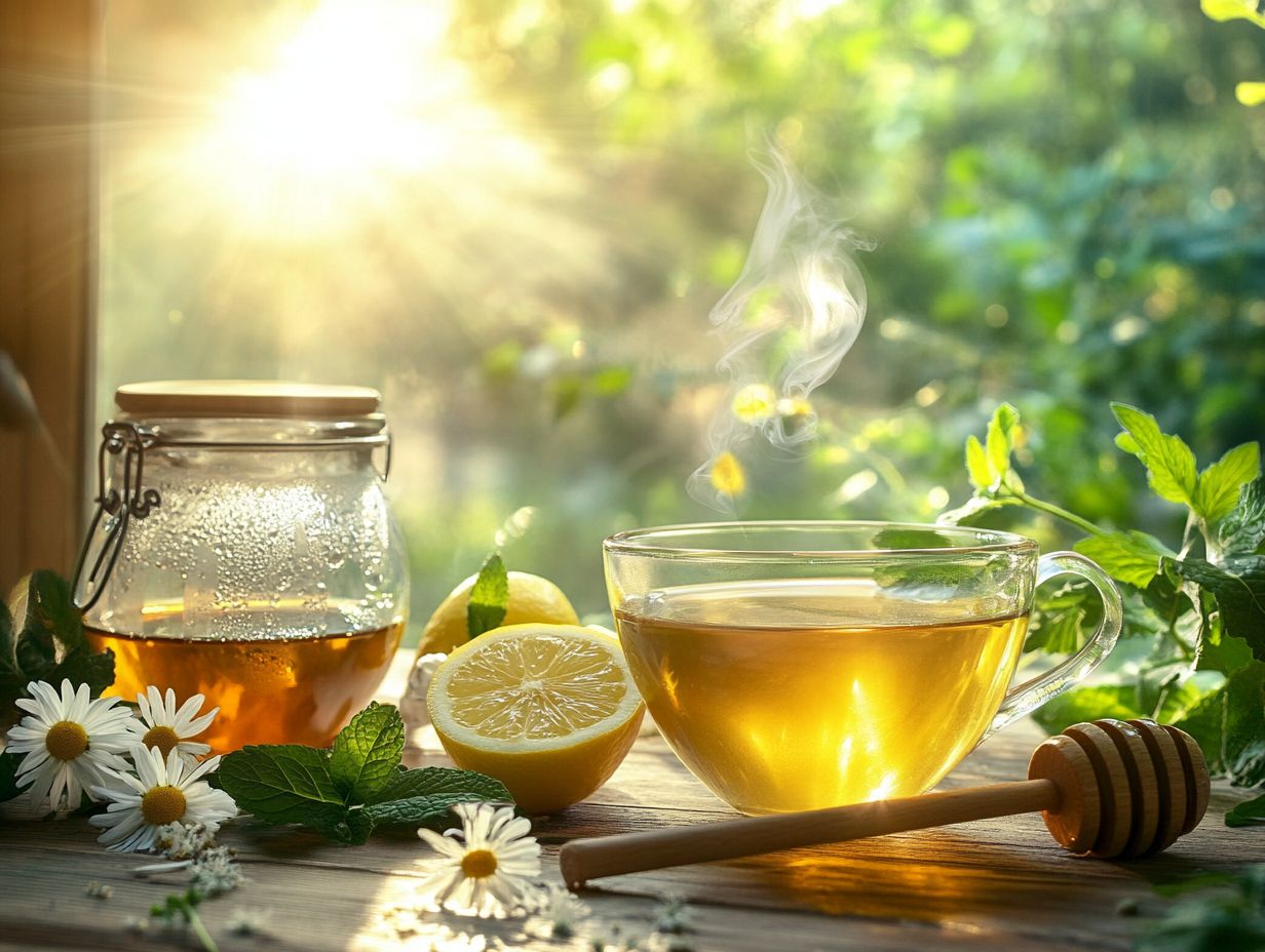 An assortment of the best herbal teas for morning energy.