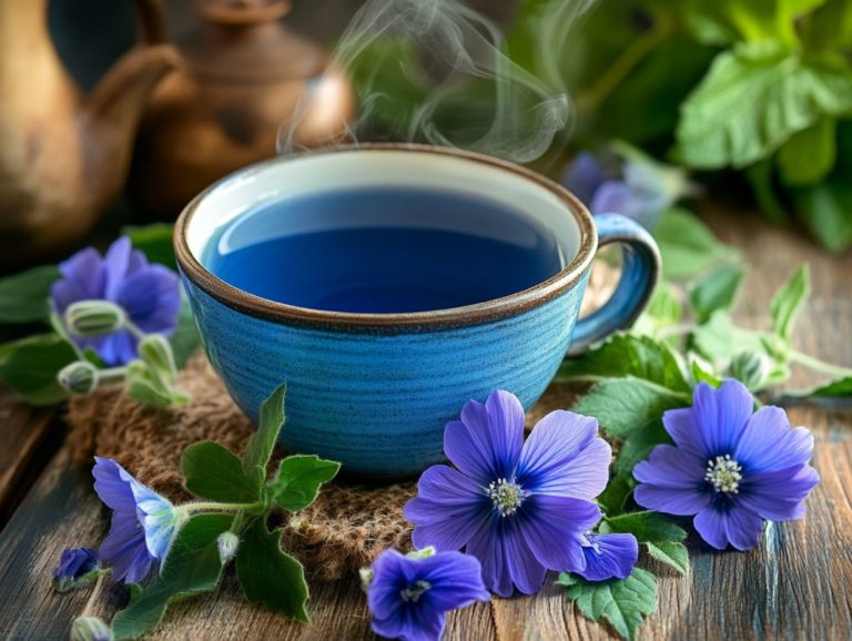 The Health Benefits of Blue Mallow Tea