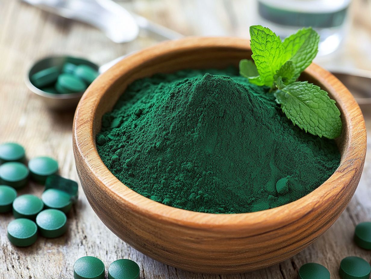 Detailed infographic about frequently asked questions regarding Spirulina.