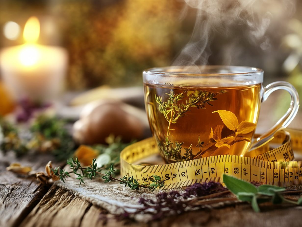 A refreshing cup of herbal tea perfect for weight loss