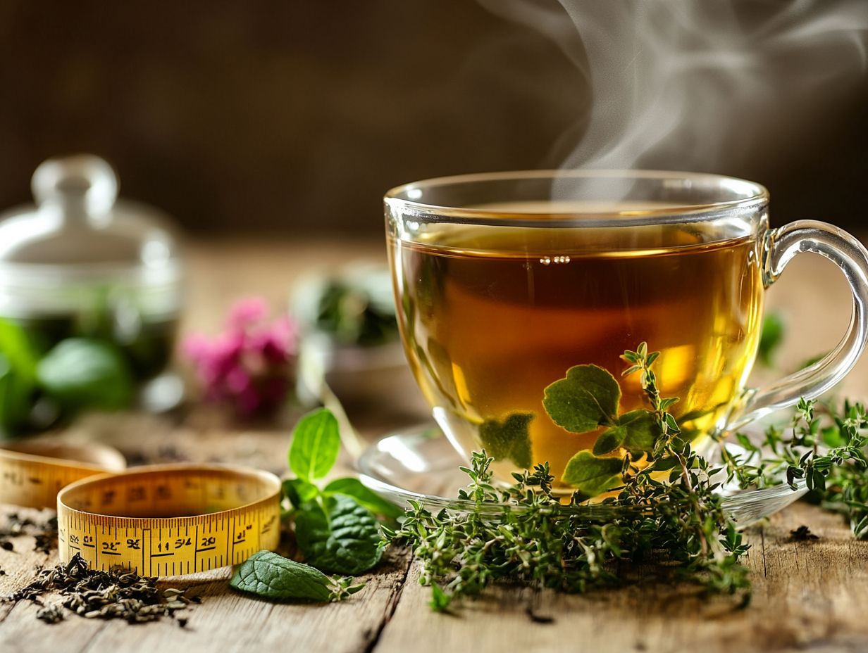 What is the role of herbal teas in weight loss?