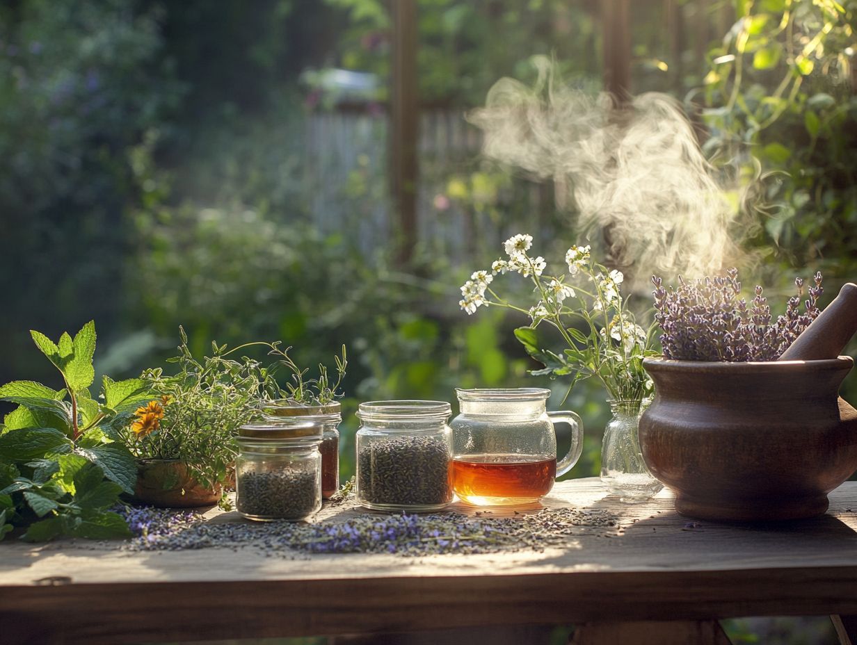 Image showing frequently asked questions about herbal remedies for stress relief