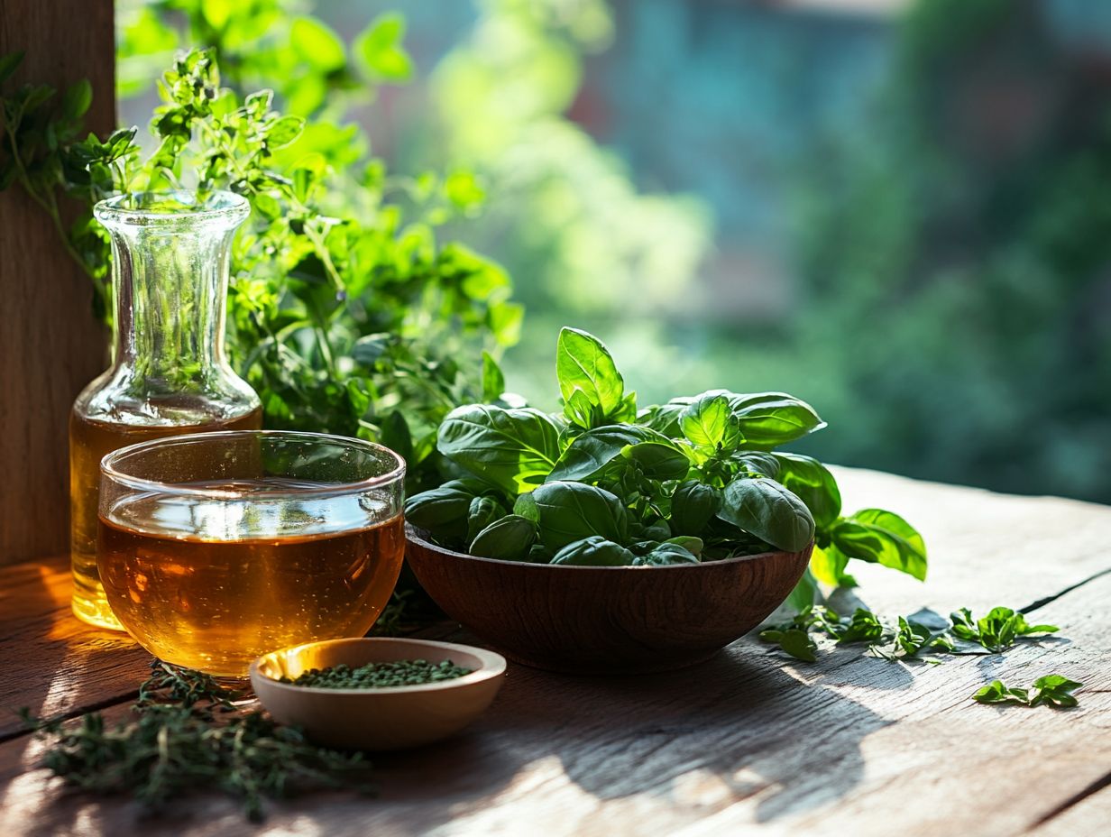 How can using herbs help manage diabetes symptoms?