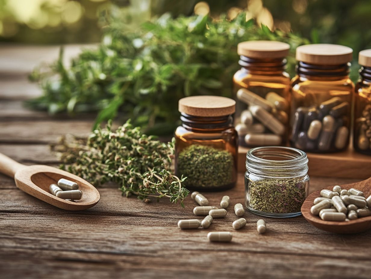 Illustration of selecting the right herbal supplement